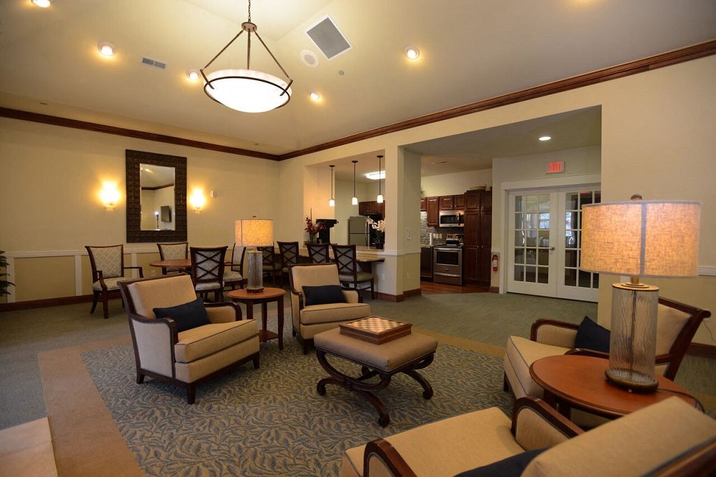 Renovated Community Room at Highlands at Riverwalk Apartments 55+, Mequon, Wisconsin